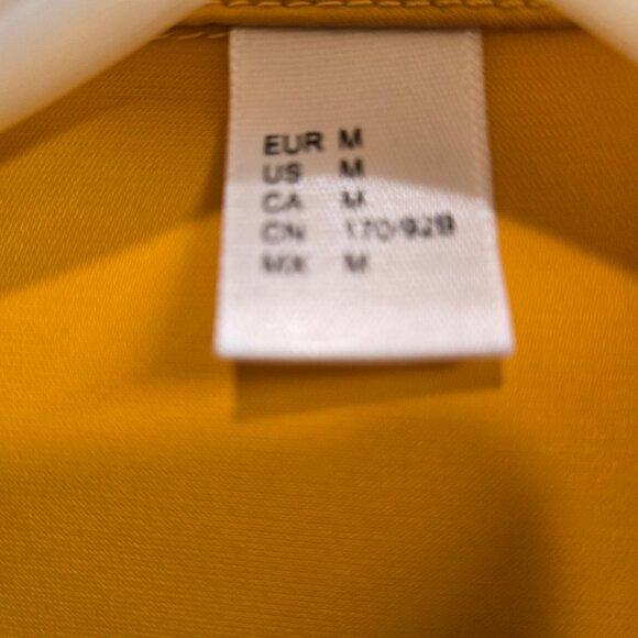 Yellow Ruffle Front Poets Blouse - Picture 4 of 5